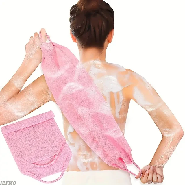 1/2pcs Sheet Exfoliating Bath Towel Bath Stretchable Back Full Body Scrub Towel Super Absorbent Scrub Towel Bathroom Supplies 5