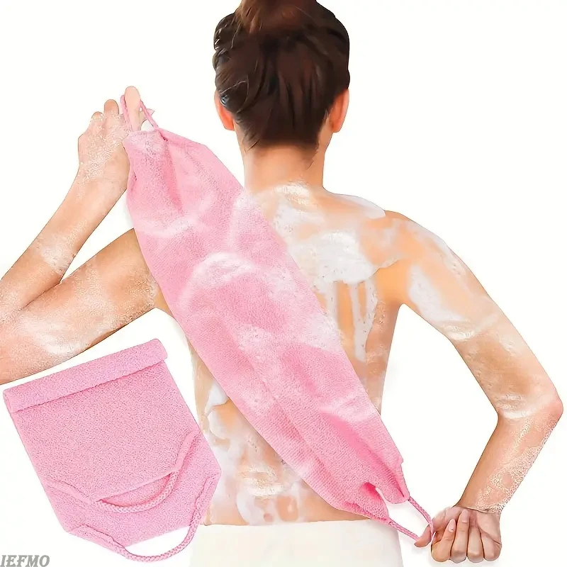 1/2pcs Sheet Exfoliating Bath Towel Bath Stretchable Back Full Body Scrub Towel Super Absorbent Scrub Towel Bathroom Supplies 5