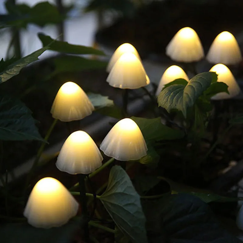 

50LED Solar String Light Outdoor Mushroom Light 8 Modes Garden Light Waterproof Fairy Light for Party/Lawn/Path/Wedding Decor