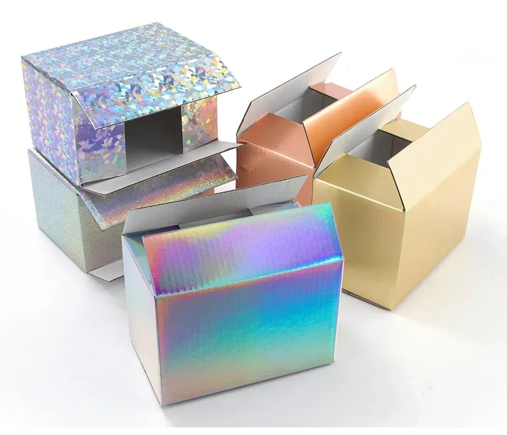 5pcs/10pcs / black and pink paper box 3-layer corrugated paper packaging gift box supports customized size and logo 3 S7b541a595b7c4a6d9928acd1af1ccb75P