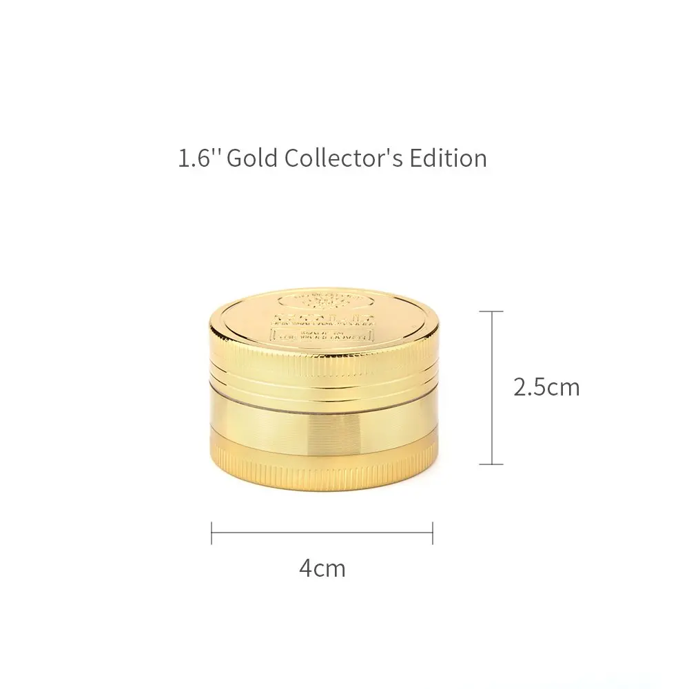 3 Layer Zinc Alloy 40mm Smoking Grinder Tobacco Crusher Herbal Crusher herb grinder tobacco smoking accessories tobacco grinder