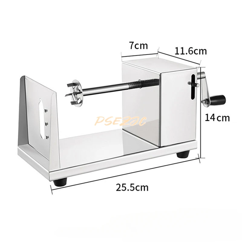 Commercial Stainless Steel Potato Tower Machine Manual Whirlwind Potato Slicer French Fry Tool spiral slicer french fries machine