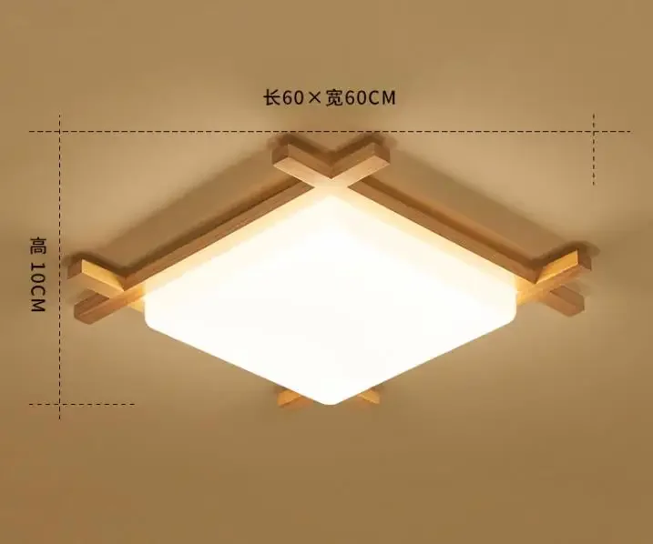 

Chinese ceiling Lights wood lampshades flush mount ceiling light Living room sitting room Bedroom wooden ceiling lights