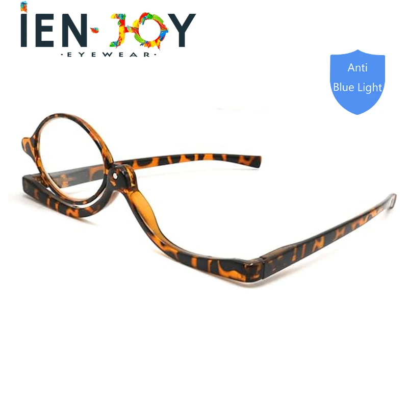 IENJOY Blaulicht-blockierende Make-up-Lesebrille, Vergrößerungs-Flip-Down-Kosmetikleser für Frauen +1 +1,5 +2 +2,5 +3