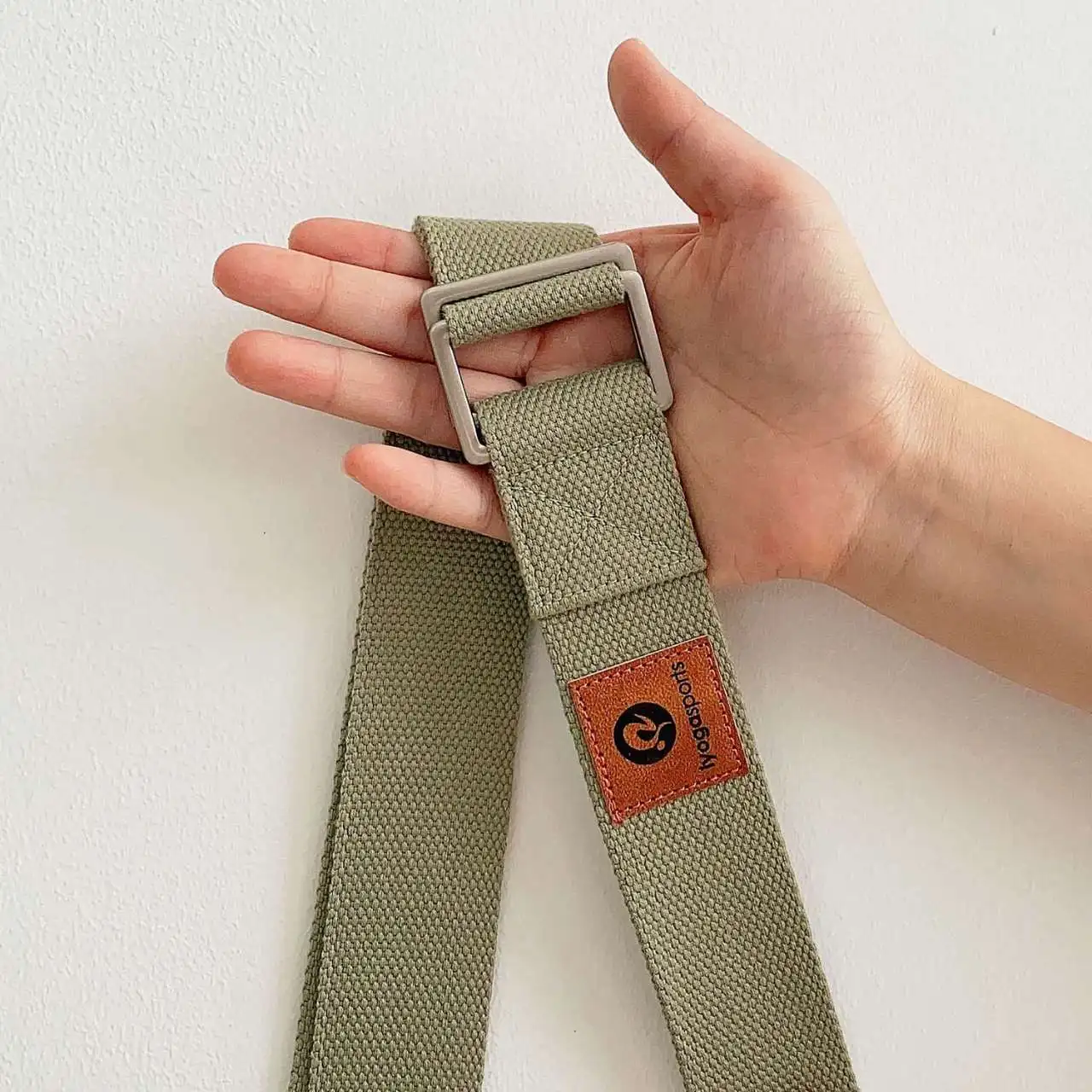 244x3.8cm Yoga Strap Durable Cotton Adjustable Yoga Pilates Dance Stretching Belts Fitness Exercise Equipment 2