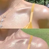 6-Color Diamond Highlighter Powder Spray Waterproof High Gloss Glitter Body Bronzer Highlight Powder Face Contour Illuminator 6