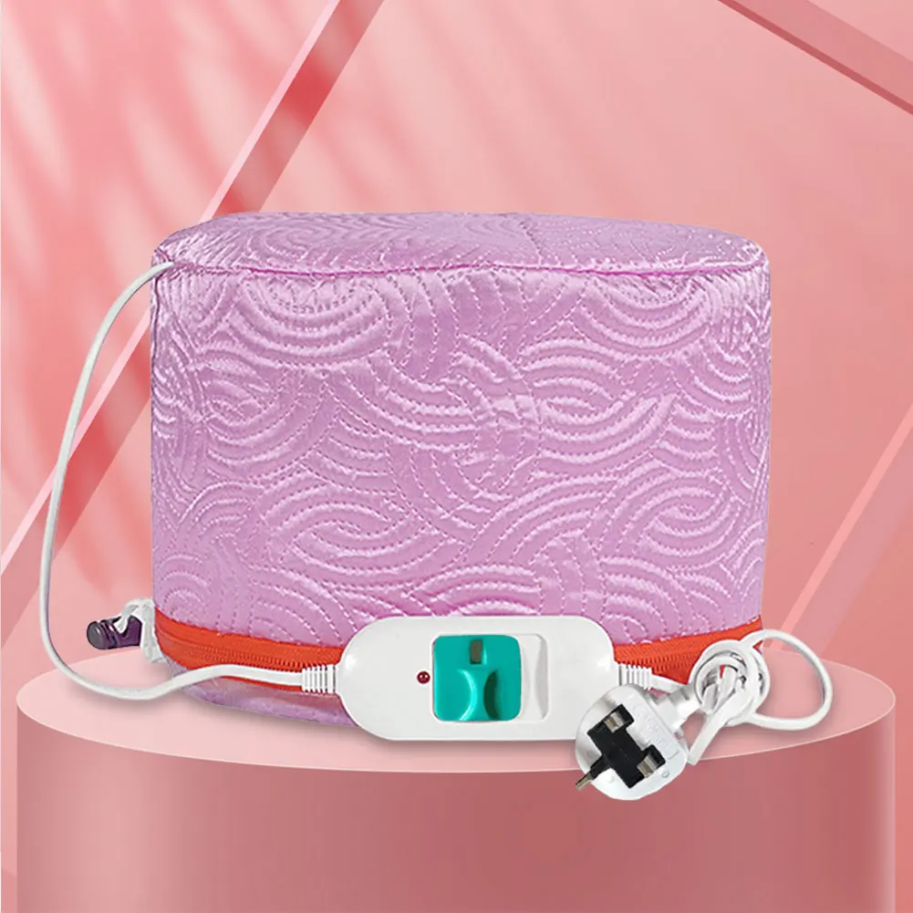 Salon Hair Heating Cap Thermal Treatment Steamer Cap Hair Care Hat for Women Home Spa Thermal Heat Cap for Hair Nourishing EU/UK 2
