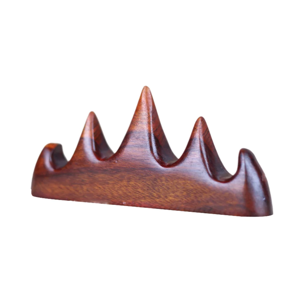 

Brush Holder Pen Rack Wood Ceramics Ink Stand Holders Wooden Calligraphy Practical Racks