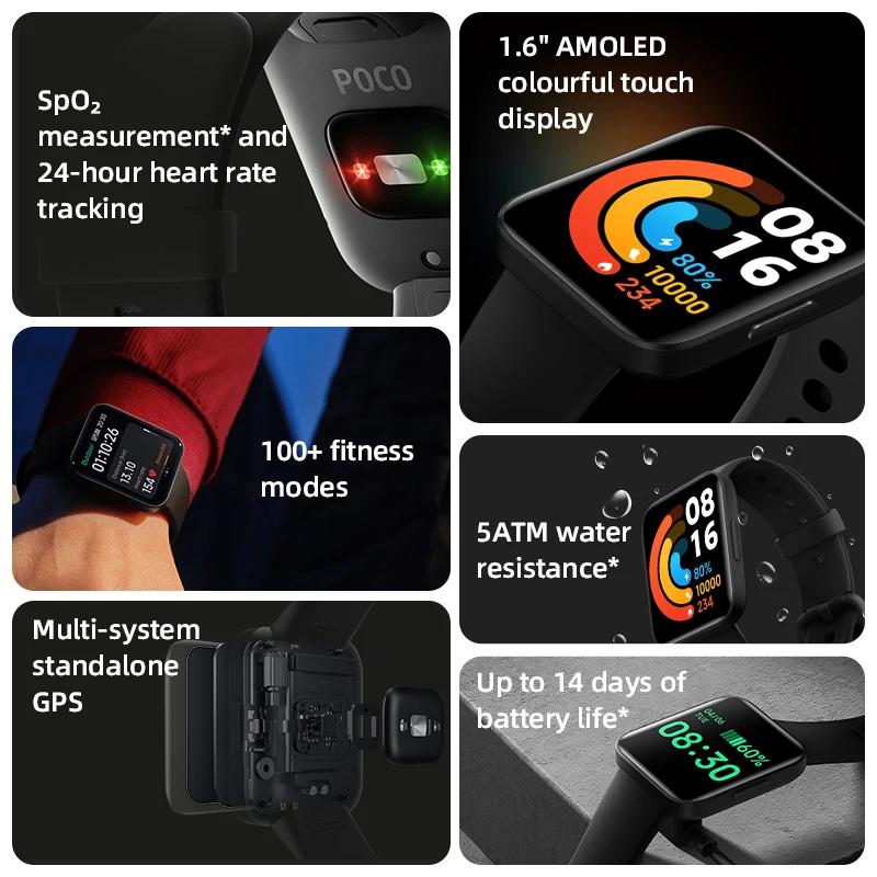 Poco Watch Relógio Xiaomi Smartwatch Amoled Gps Versão Global - PonoShop