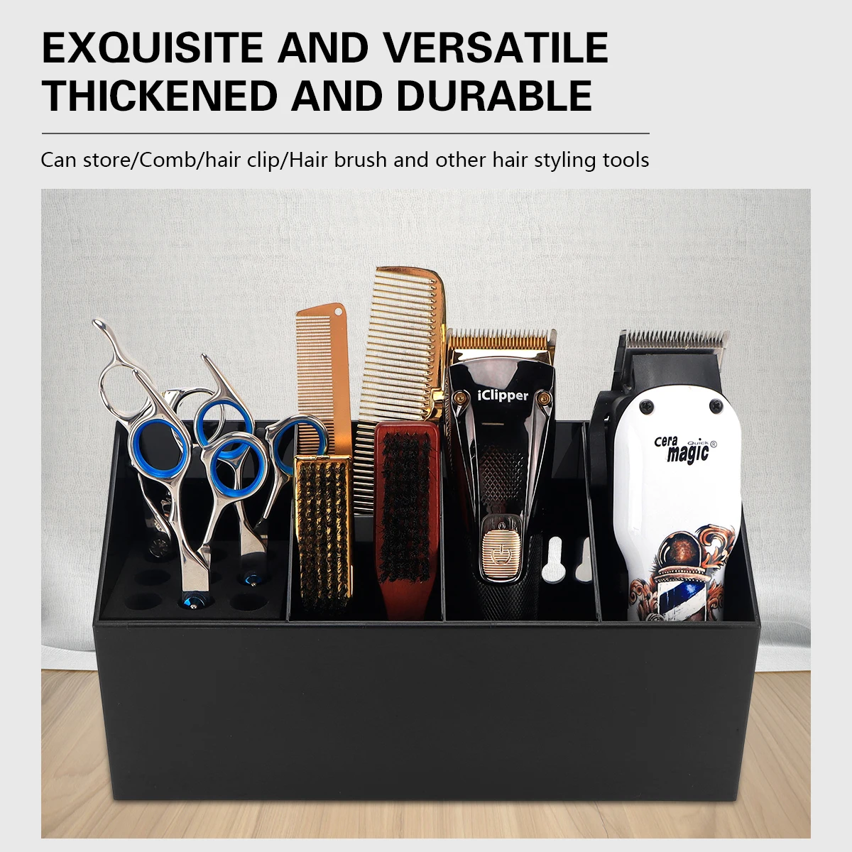 Multifunctional Barber Storage Tools Holder Anti Slip Detachable