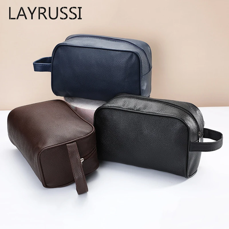 LAYRUSSI Men Travel Toiletry Bag Women Cosmetic Bag Portable Toiletry  Organizer Pouch Makeup Bag Large Capacity Cosmetics Case