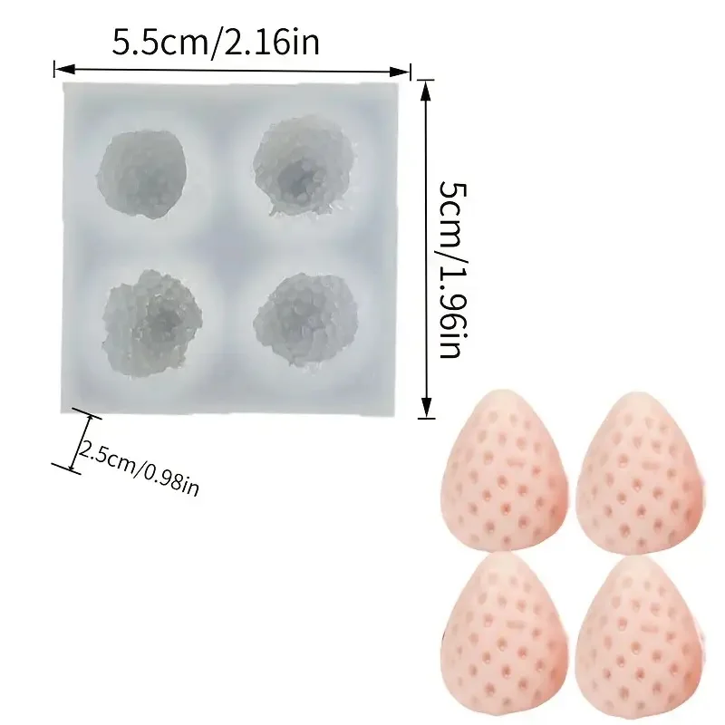 Rose-Shaped Silicone 3D Cake and Dessert Mold for Baking and Decorating