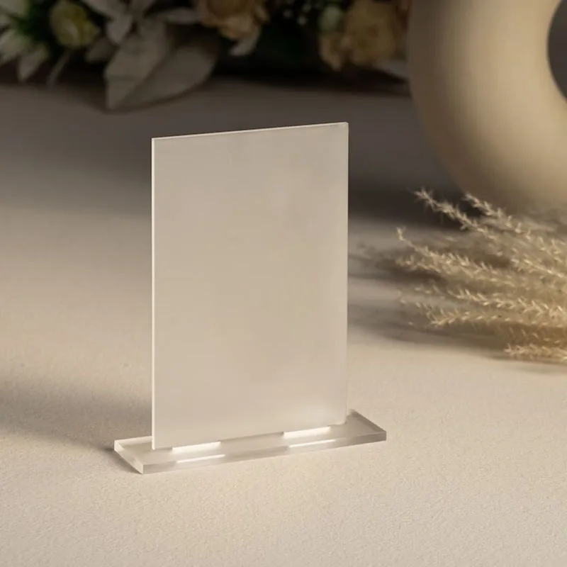 Acrylic Sheets Blank Square With Stand DIY Signs Table Numbers Signs DIY Name Card Gifts Event Party Decoration
