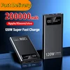 200000mAh 120W Fast Charging Power Bank Super Ultralarge Capacity For Mobile Power External Battery For Iphone Xiaomi Vivo 1