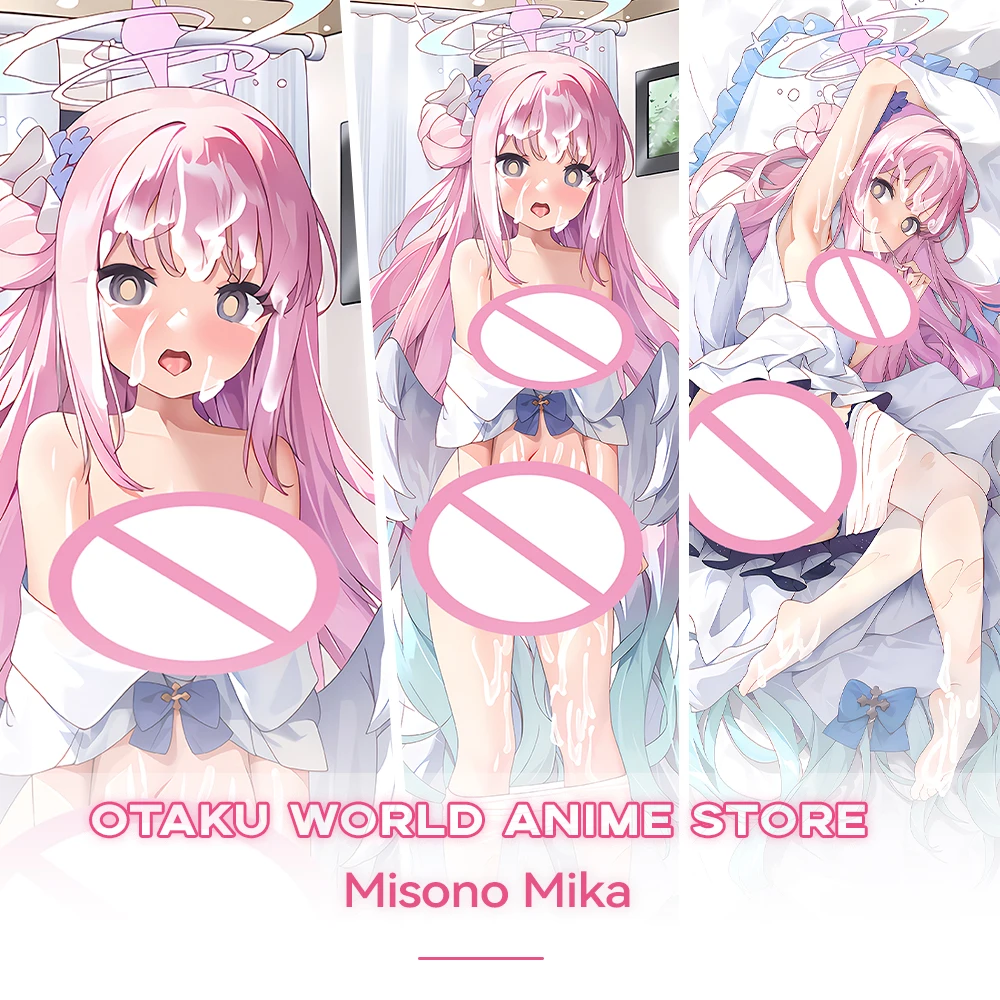 

Misono Mika Dakimakura Anime Otaku Blue Archive Hugging Body Pillow Case Kawaii Cosplay Throw Pillows Cover Bedding Decor
