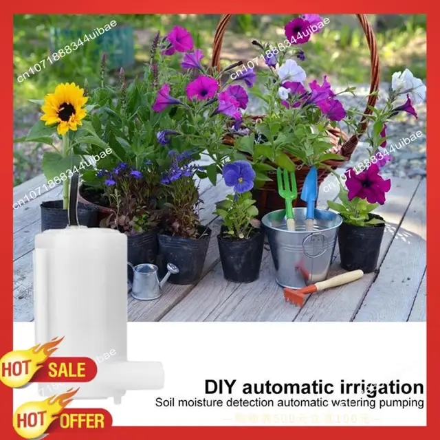 B47C Automatic Irrigation System Self Watering DIY Kit Garden Greenhouse Flower Water Pump Soil Moisture Sensor Relay Module 6