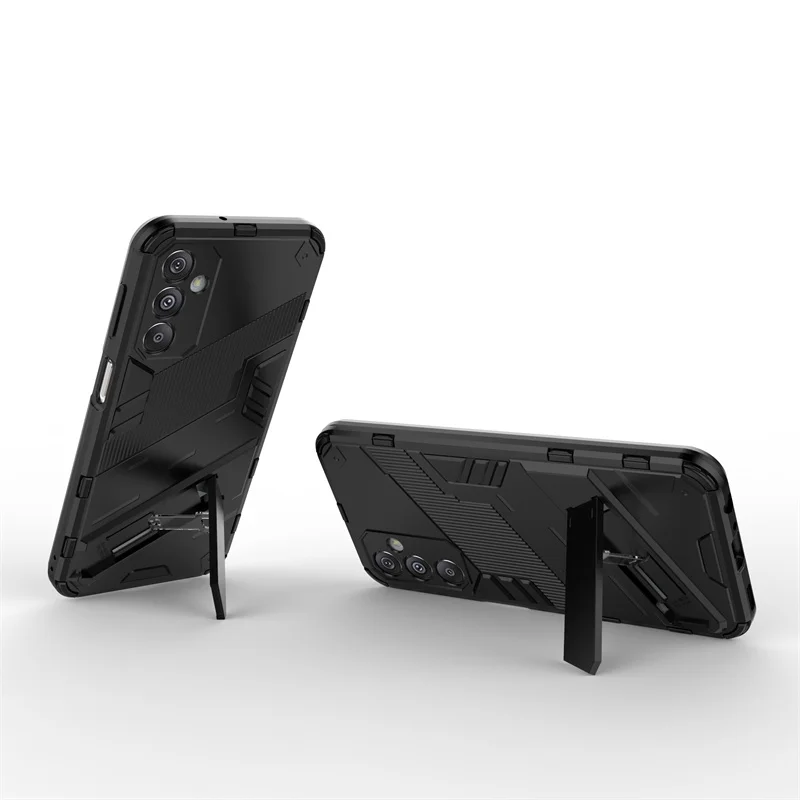 Magnetic Armor Shockproof Phone Case with Stand and Protective Back Cover