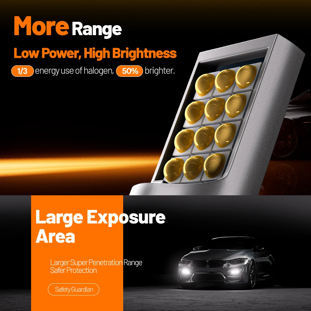 닛산 Versa 2007-2019 용 2pcs LED 안개등 2008 2009 2010 2011 2012 2013 2014 2015 2016 2017 2018 Canbus 액세서리