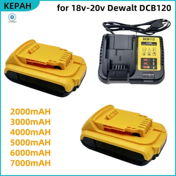 New 100% Original 7000mAh 20V for Dewalt Power Tool Battery DCB206 20V 2Ah Battery DCB206 20V Battery DCB205 DCB200