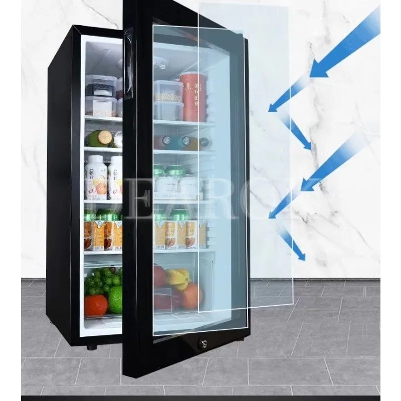 Food Sampling Drinks Cold Cabinet Small Refrigerator Small Household Commercial Refrigerator Freshness Display Lock