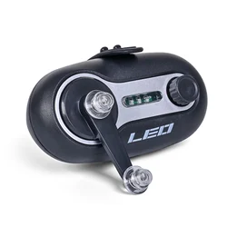 Enhanced Fishing Alert System with LED Indicator and Buzzer Siren (B Black)