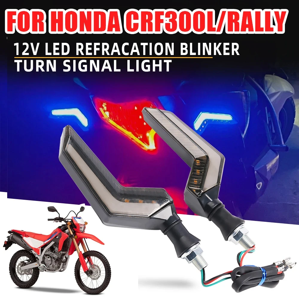 

For Honda CRF300L CRF300 Rally CRF 300 L CRF 300L Motorcycle Accessories Turn Signal Indicator Light Blinker Flasher Lamp Flash