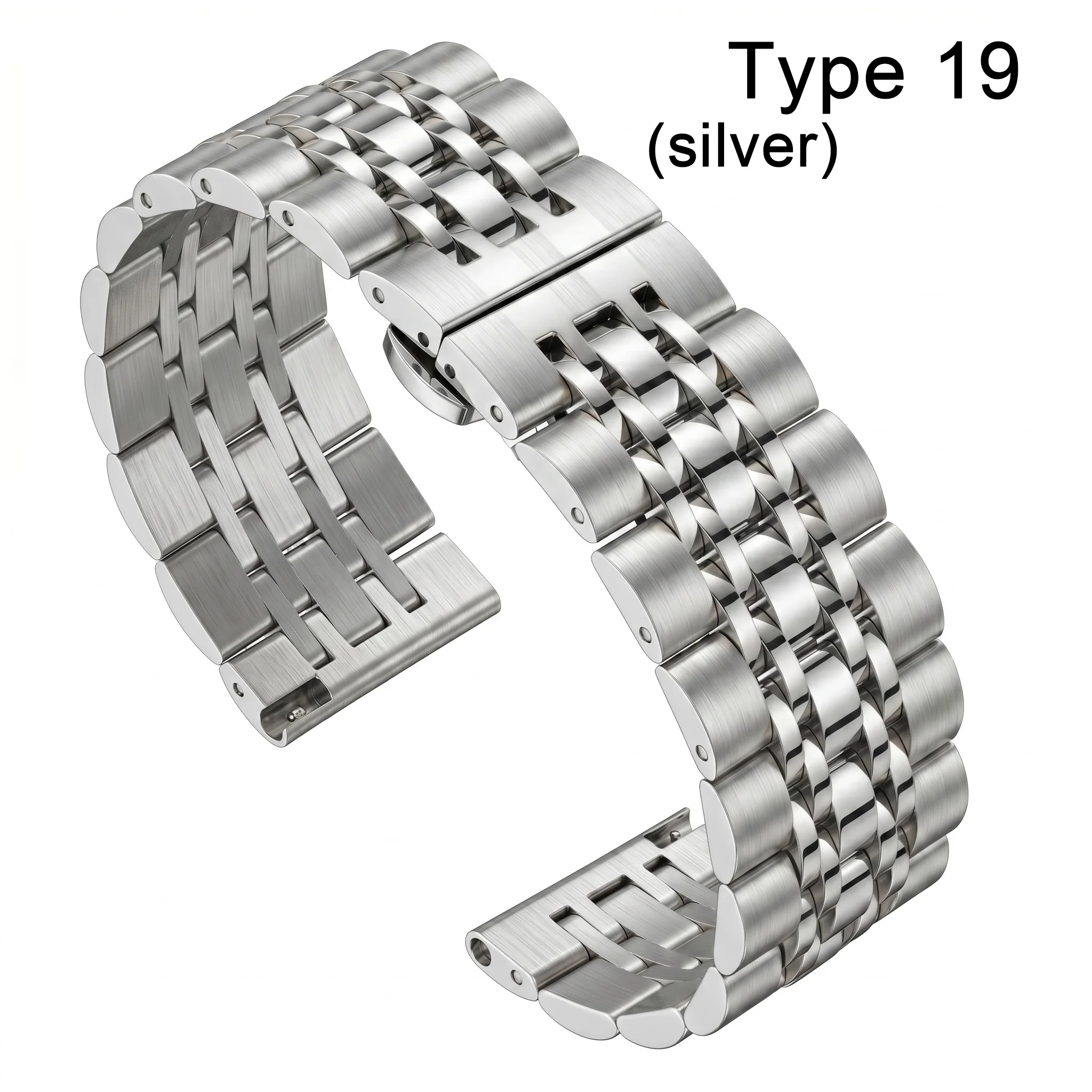 Sleek Stainless Steel Watch Band - Premium Metal Replacement Strap