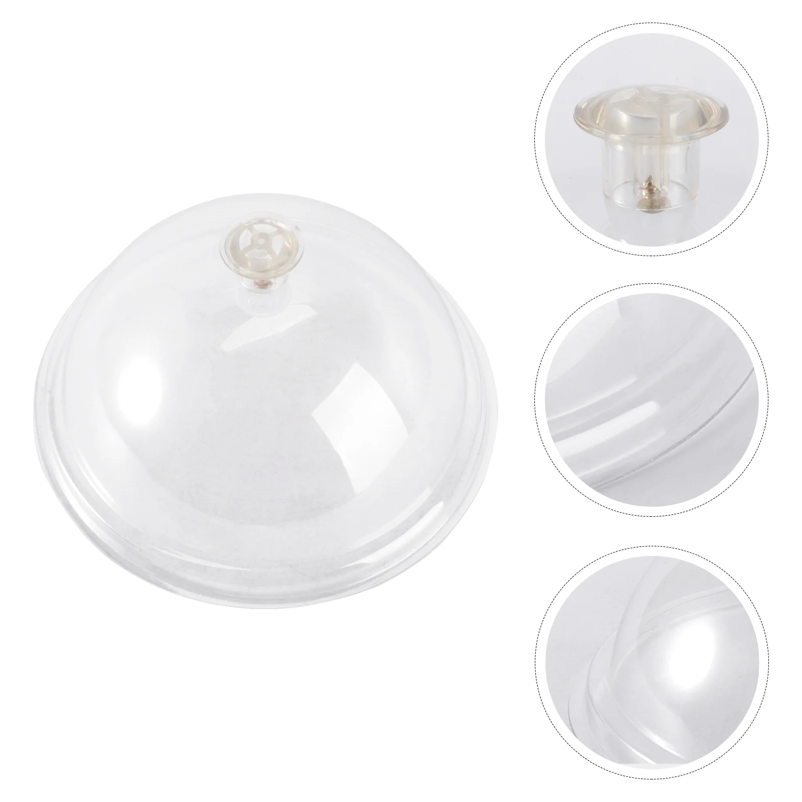 

Transparent Cheese Cloche Dome Dessert Display Dome Cover Screen Protector Cover for Party ( 8- inch 21cm )