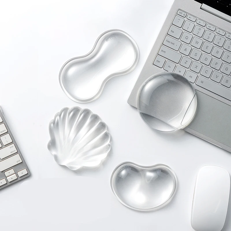 Transparent Wrist Rest Design Gaming Mouse Pad with Wrist Rest for Home Office Mouse Pad Rest