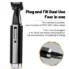 Portable, sleek, versatile 4-in-1 compact nose hair trimmer for men - Convenient grooming kit for precision beard shaping - Must 5