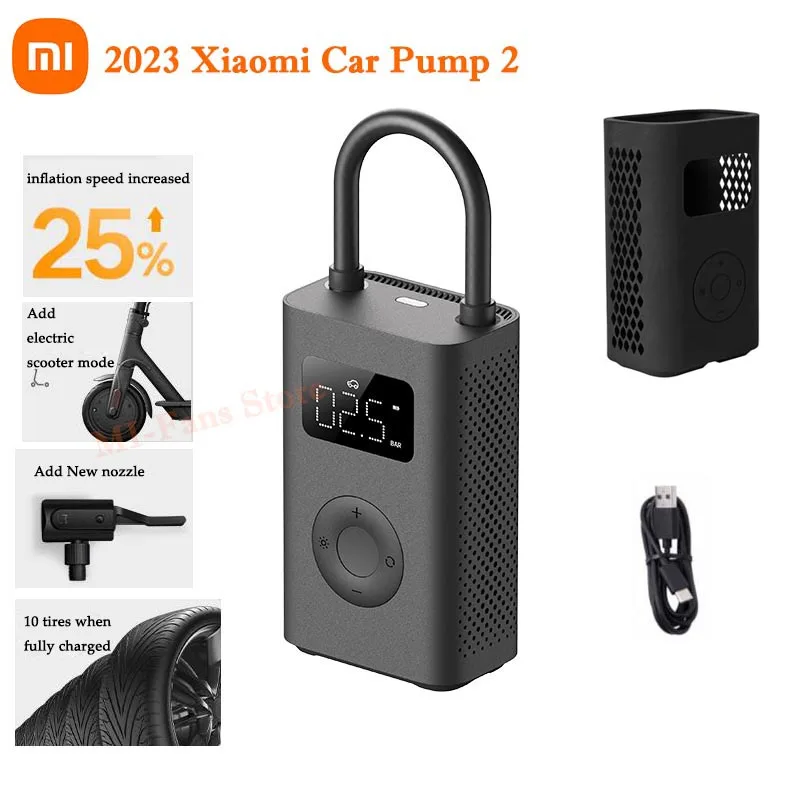 Xiaomi 22184 / Dzn4006gl Mi Pompe Portable Mini Pompe à Air, noir