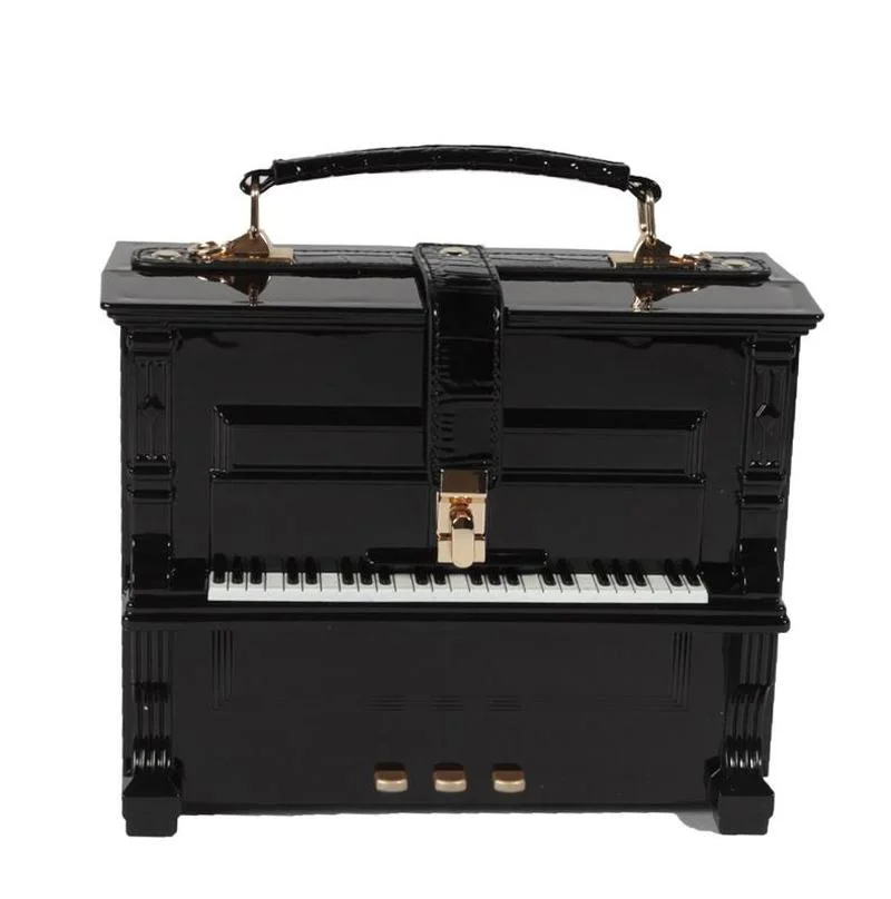 

Piano Shaped Acrylic Purses and Handbags Women Designer Shoulder Bags Ladies Party Dinner Clutches Fashion Small Top Handle Bag