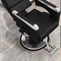 2025 Chaise personnalisée de luxe barbier classique hydraulique inclinable libération chaise de Salon repose-jambes meubles de barbier professionnels 3