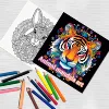 2-Pack Animal Mandala Colouring Book for Adults - Stress Relief and Mind fulness Art Therapy 4