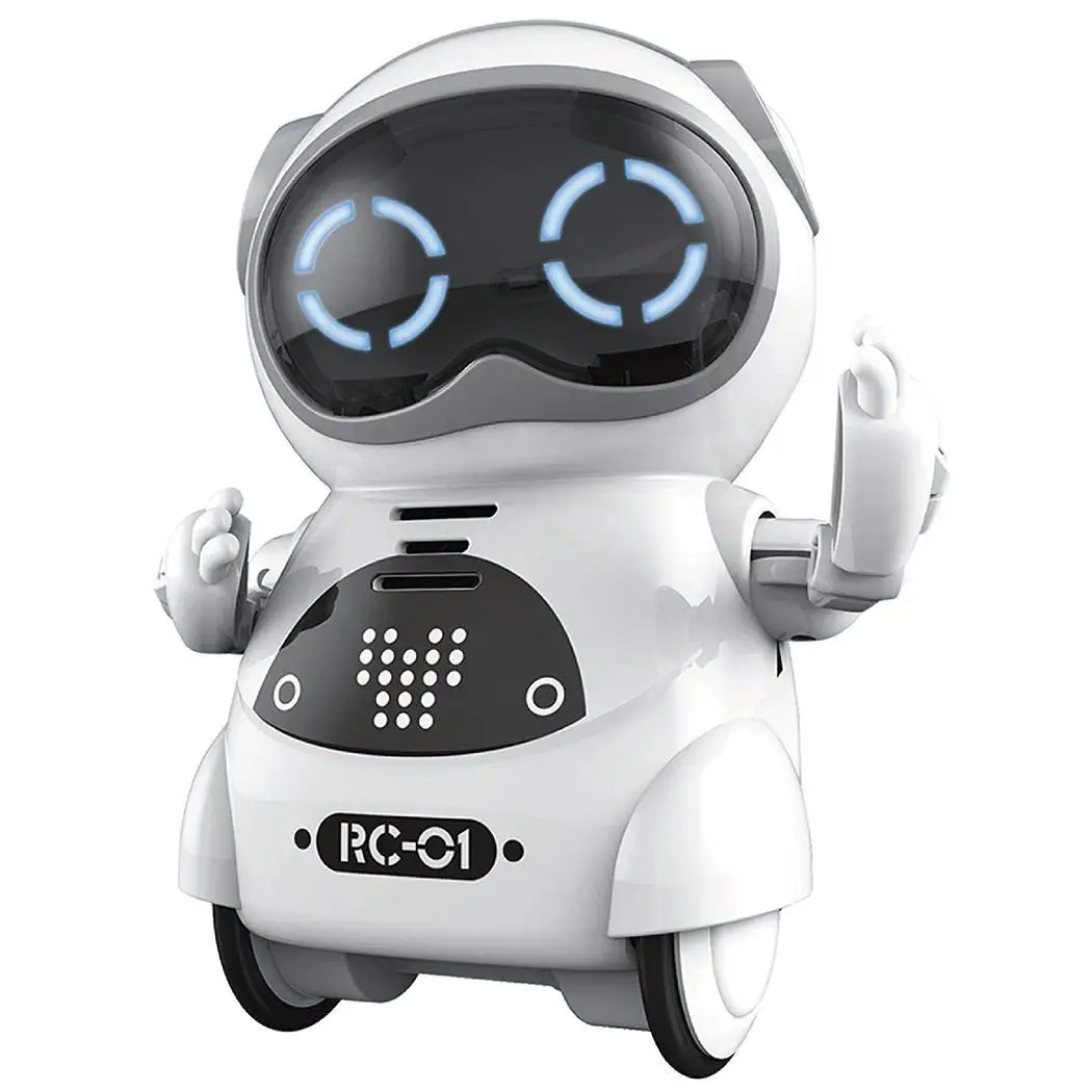 Écouter parler vivant Robot Enfants de 3 à 5 ans avec des yeux clignotants,  Petit amusant Lovely Metal Robot Jouets avec Voix pour enfants 5-7 Birt de