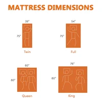 Queen Size Mattress, Memory Foam Mattress，Medium Firm  with Bamboo Cool & Washable Cover - CertiPUR-US Certified for Support 2