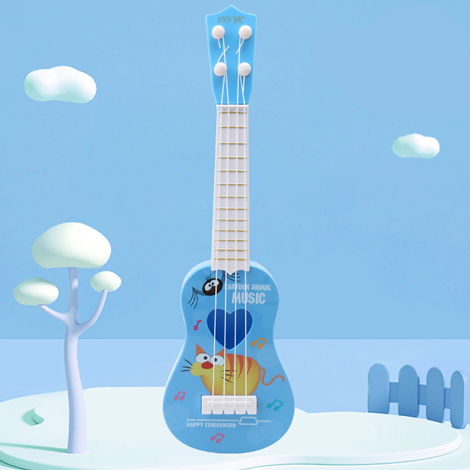 Ukulele for Beginners 12.5 Inch Cute Ukulele for party favor, Educational Musical Instrument Toy for Kid Adults and Students 6