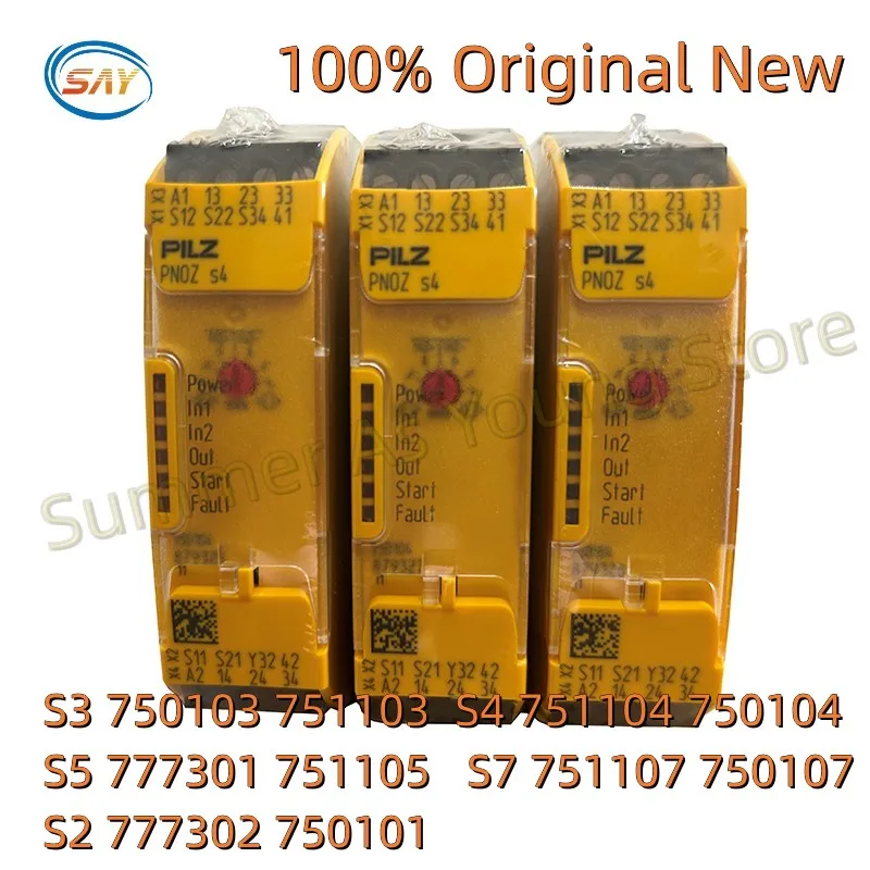 새로운 오리지널 안전 릴레이 PNOZ S3 750103 751103 S4 751104 750104 S5 777301 751105 S7 751107 750107 S2 777302 750101, 1 개입