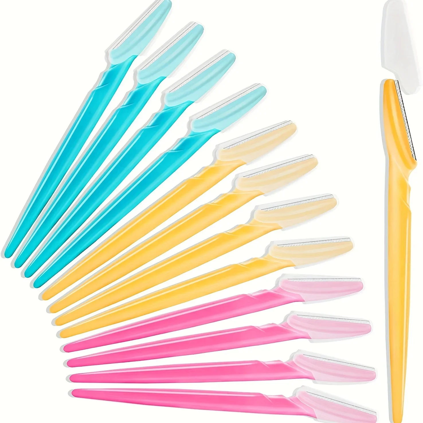 10PCS Eyebrow Razors for Women Multipurpose Face Razors Trimming and Shaping Smooths Away Peach Fuzz Face Trimmer Hair Removal