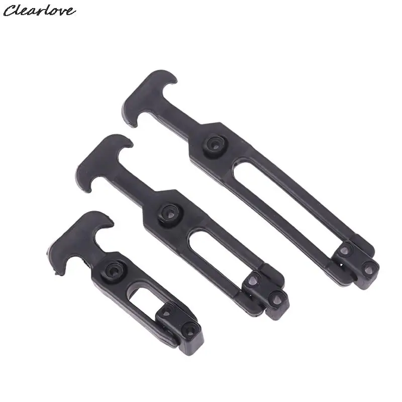 Rubber Hood Catch Flexible T-Handle Hasp Rubber Flexible Draw Latches With Brackets For Tool Box Vehicle Engine