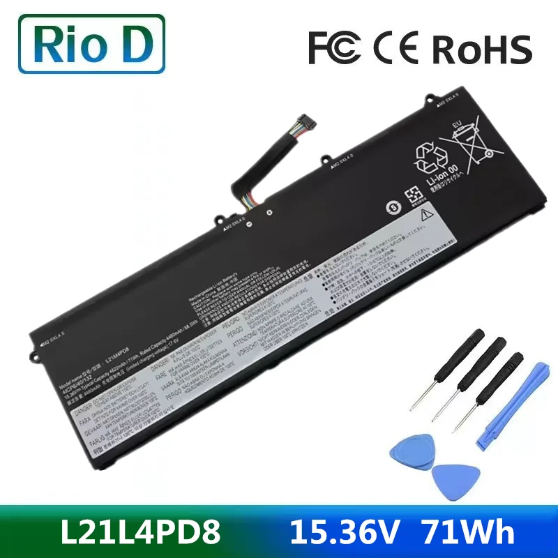 

15.36V 71Wh L21L4PD8 Battery L21M4PD8 L21C4PD8 for Lenovo ThinkBook 16 G4 ARA IAP 21CY005 21D1001 21CY002 21CY004 21CY0