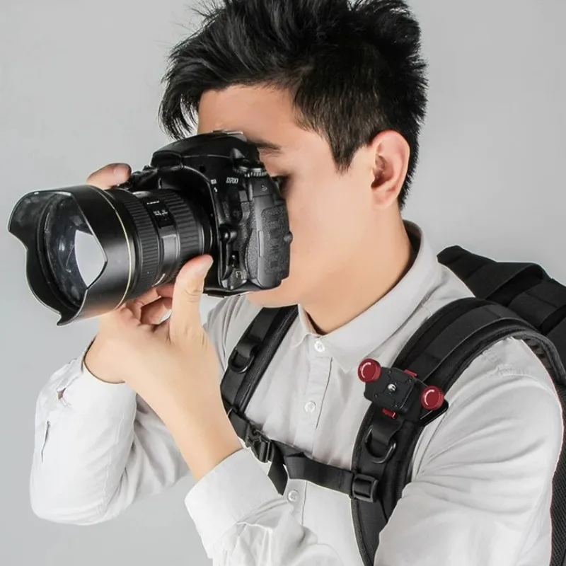 카메라 퀵 릴리즈 숄더 스트랩 키트 - 아카타입 플레이트가 있는 빠른 배낭 클립 및 벨트 - DSLR, 미러리스 카메라용 래피드 스왑 마운트
