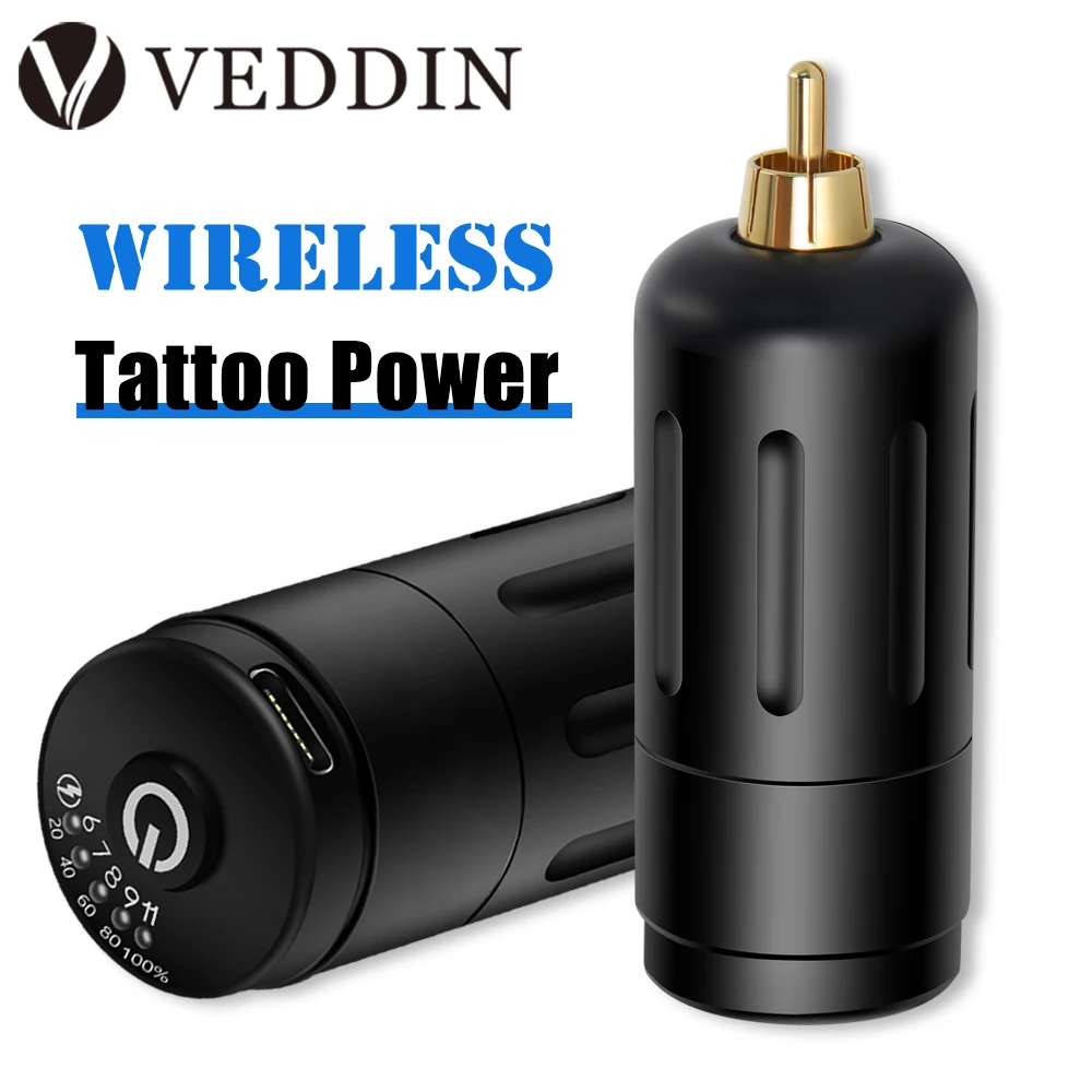 

Wireless Tattoo Power Supply Mini Power Device RCA Tattoo Machine Battery Rechargable for Rotary Cartridge Machines Supply