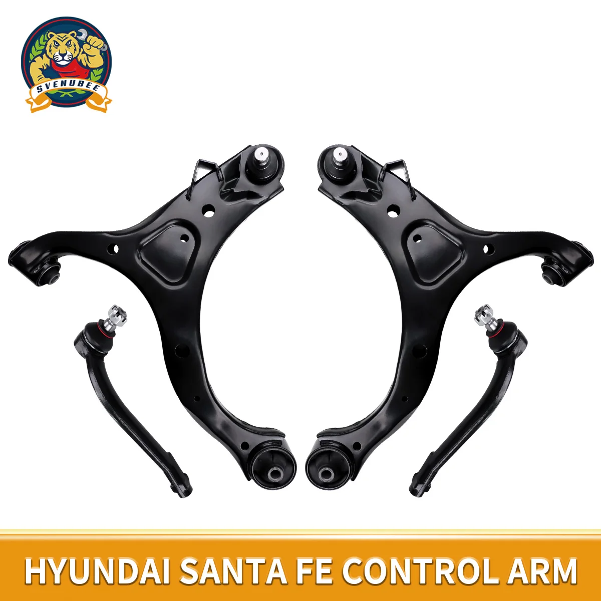 Svenubee4pcsFrontLowerControlArmsBallJointsTieRodEndSetforHyundaiSantaFe.jpg