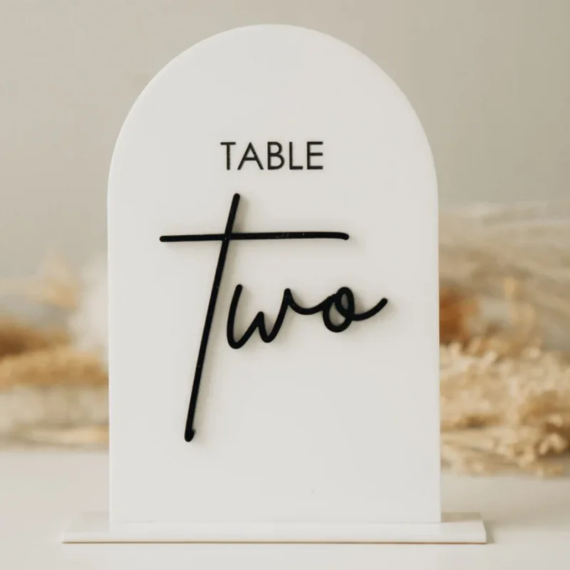 Acrylic Table Numbers, Arch Table Numbers, Wedding Wedding Signage, Decor， Numbers Decoration