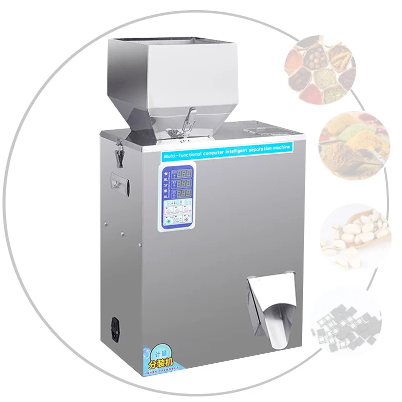 Automatic Food Weighing Packing Machine Powder Granular Tea Hardware Materials Filling Machine