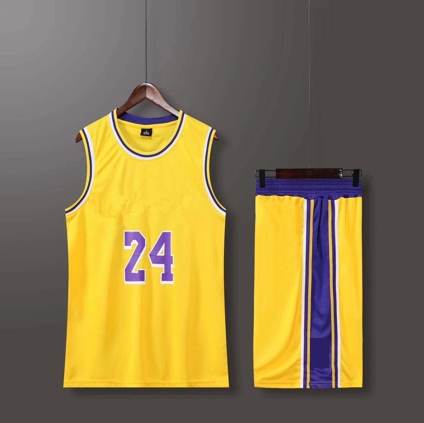 Men's Sports Basketball Jerseys Kit Training Vest and Shorts American Kobe Bryant Fans Men and Kids