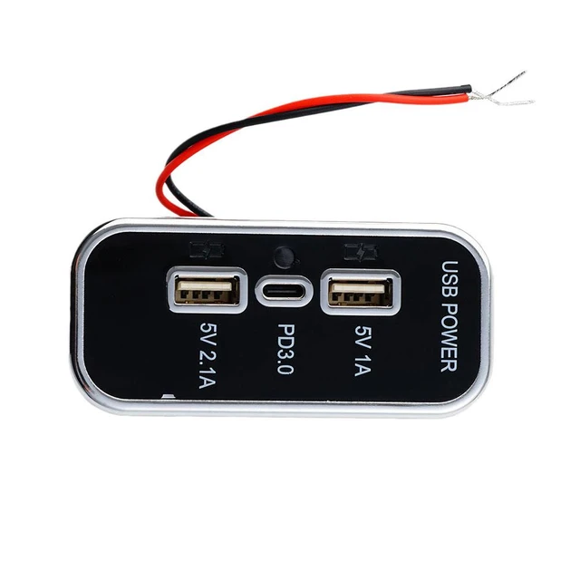 36w qc 3,0 pd Dual USB Port Ladegerät Auto RV Schnell ladegerät