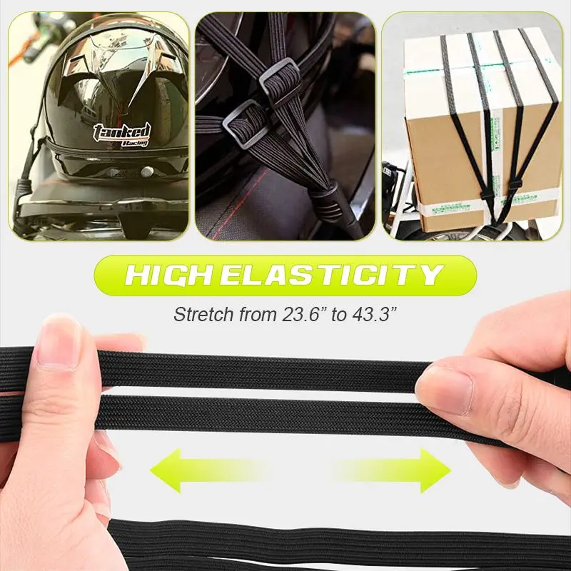 60CM Motorcycle Helmet Straps Motorcycle Accessories Hooks Luggage Retractable Elastic Rope Fixed Strap Motos Helmet Luggage Net motorcycle helmet strap motorcycle luggage net motorcycle luggage rope