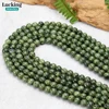 A+ Natural Russian Serpentine Jade 6-10mm Smooth Round Loose Beads - DIY Jewelry Making for Bracelets, Necklaces, Craft Supplies 6